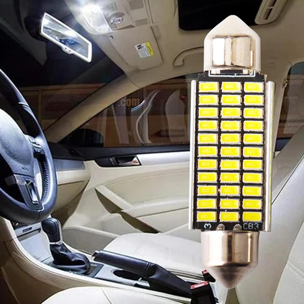 Car Dome Lights, LED Dome Bulb, Double Chip Car Roof LED 41mm -
