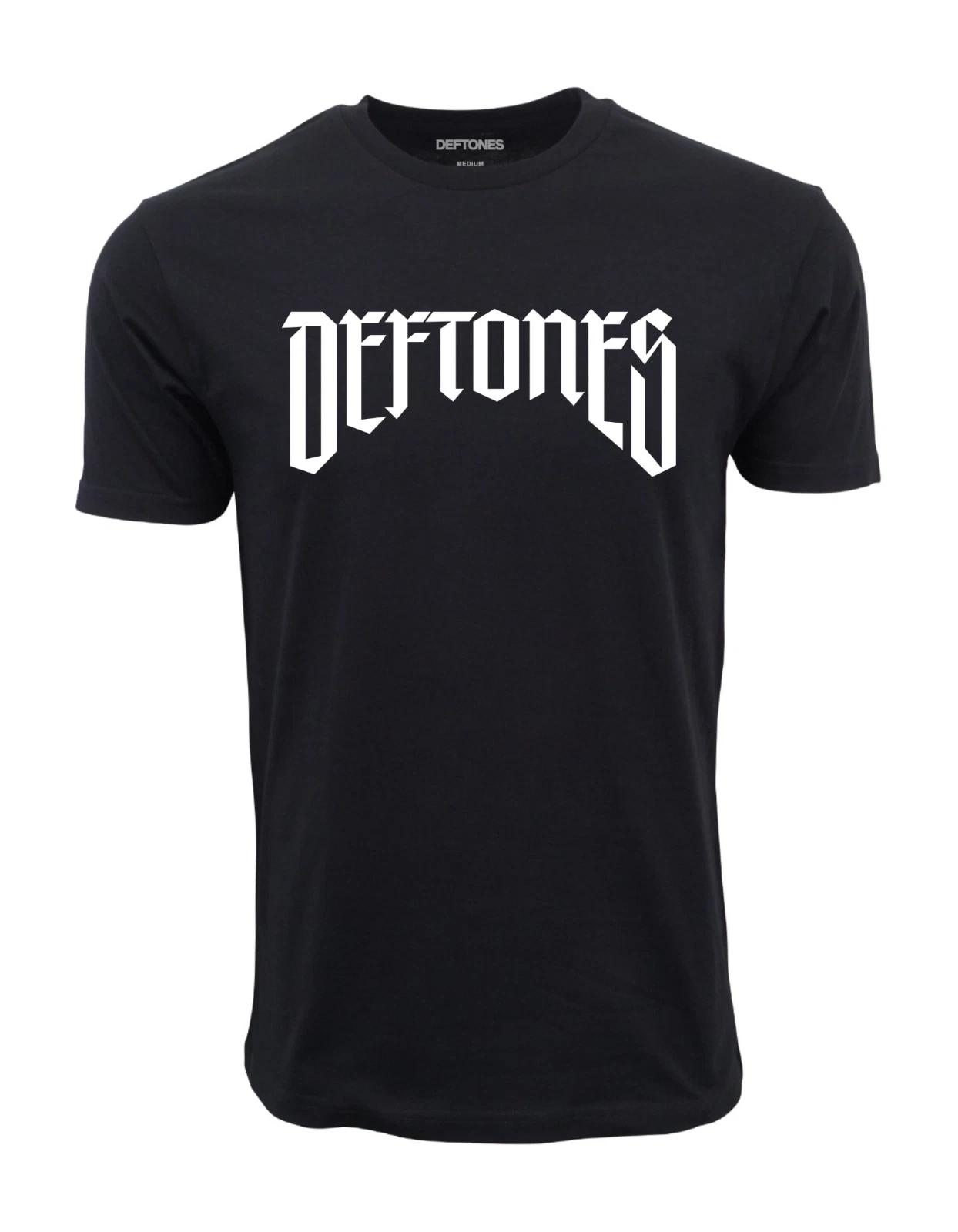 Unisex Adult Casual Graphic DEFTONES ARCH CALIGRAPHY T SHIRT T-Shirt XL