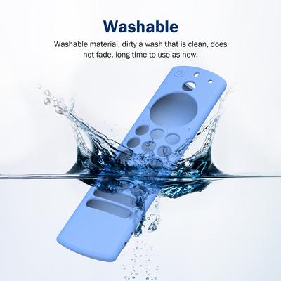 Silicone Protective Skin Sleeve with Lanyard Remote Control Replacement Shell Shockproof for Fire TV Alexa Voice Remote