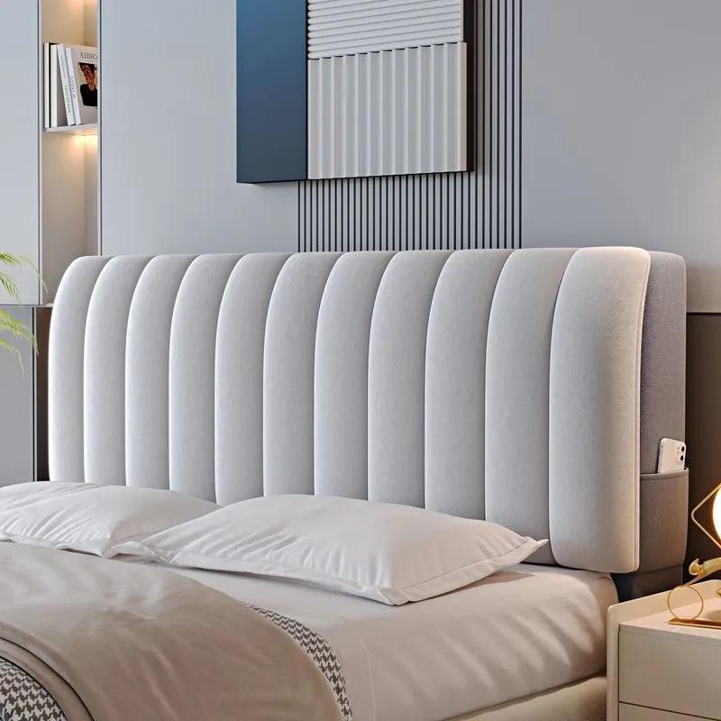 Thick Velvet Headboard Cover Soft and Comfortable Headboard Backrest Cover Simple Dust-proof and Anti-collision Protective Cover