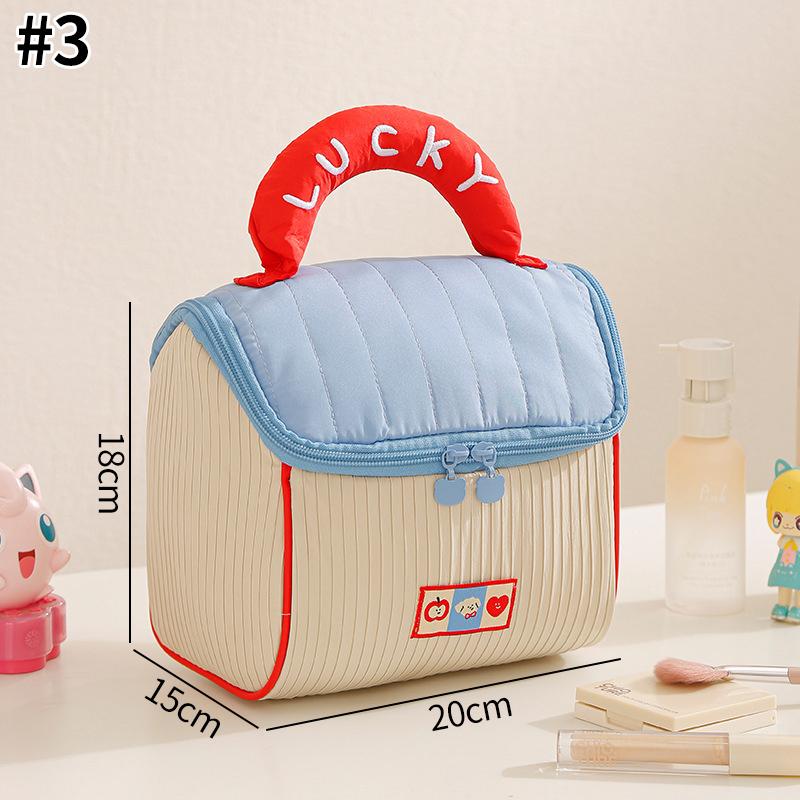 Macaron Makeup Bag Large Capacity Cosmetic Pouch Travel Essentials Women's Bag Travel Bag Women Makeup Pouche cosmetiquero