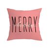 New Pink Christmas Santa Claus Digital Printed Cushion Pillowcase Holiday Decorative Pillowcase