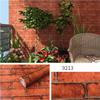Self Sticking Pvc Retro Nostalgic Imitation Brick Texture Brown Red Brick Self-Adhesive Wallpaper For Home Decoration Vinyl Film Quality