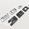 3D ABS Chrome Car Letters Logo 320e Rear Trunk Badge Emblem Sticker For BMW 3 Series EV 320e Auto Tail Marking Accessories