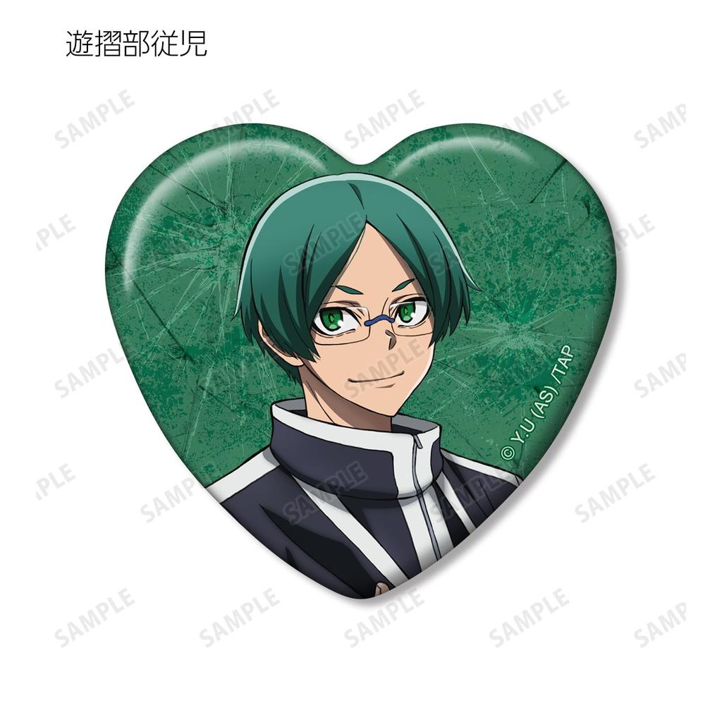 Togen Anki Trading Box of 11 Heart-Shaped Badges,