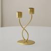 Romantic High Footed Candlestick European Style Long Candle Candlestick Iron Candles Stand  Gift