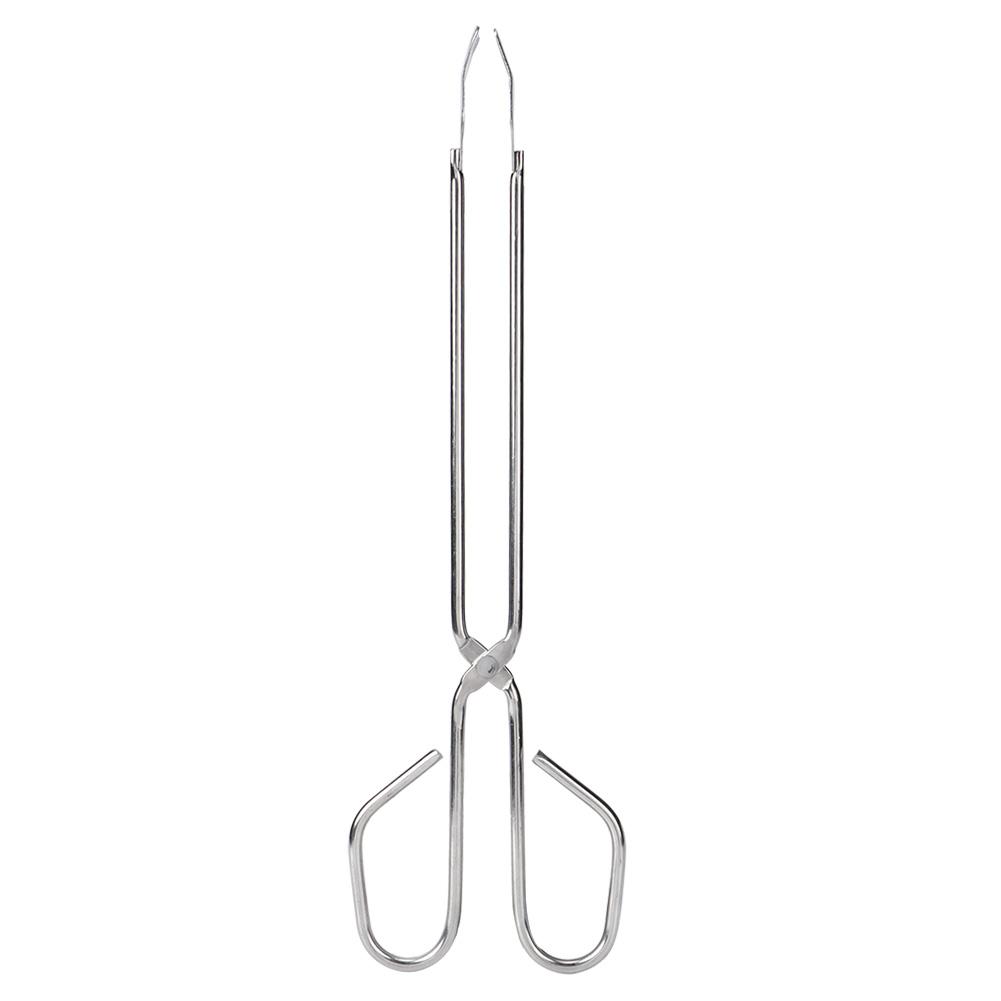 Stainless Steel Portable Long Handle BBQ Grill Food Clip Accessory Tongs Tool