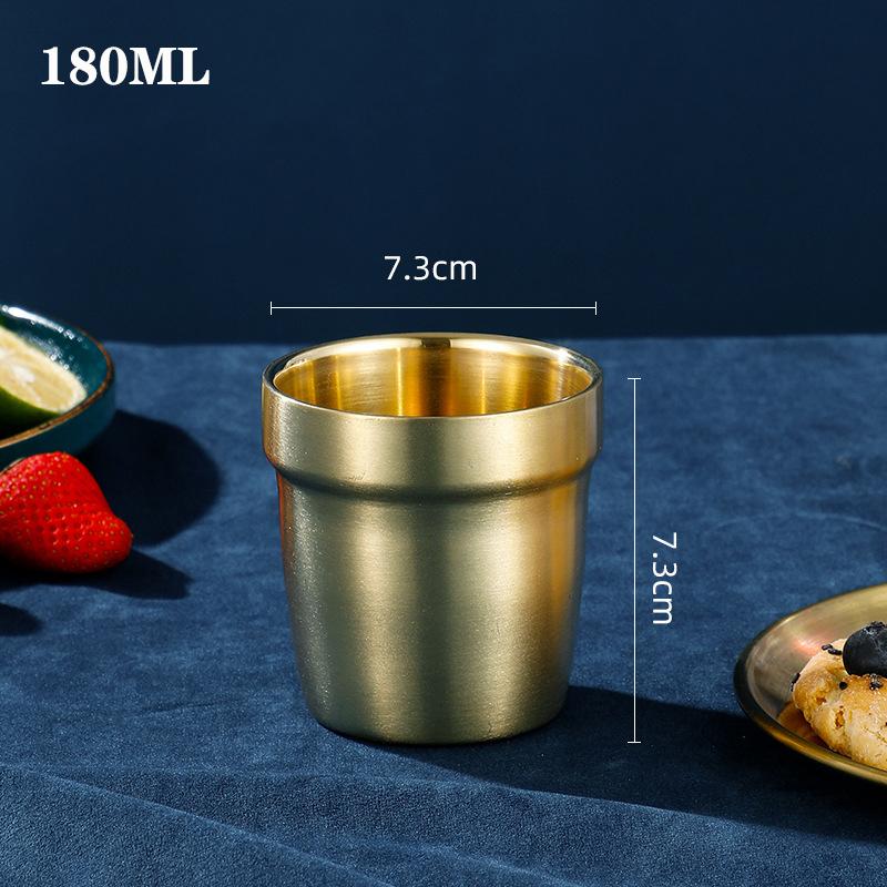 304 Stainless Steel Beer Mug Water Cup Anti Scaling Anti Fall Restaurant Tea Cup Coffee Drink Cup