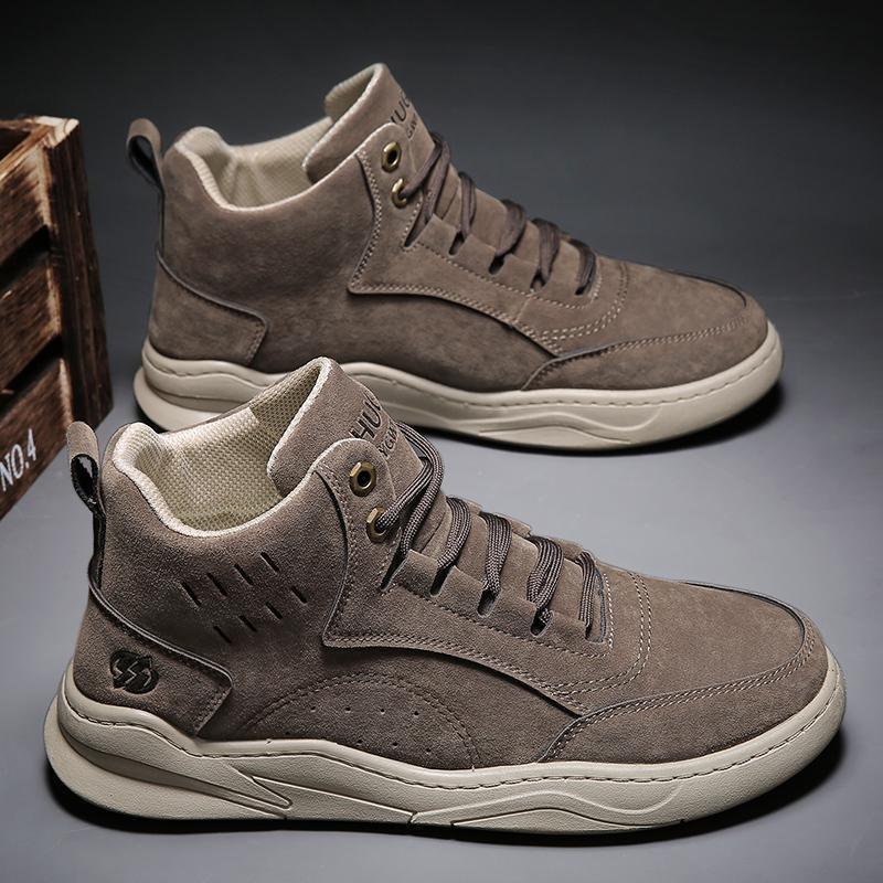 Super Warm Winter Men Boots With Fur Men Sneakers Fashion Snow Boots Men Suede Leather Shoes Winter Men Snow Shoes 39