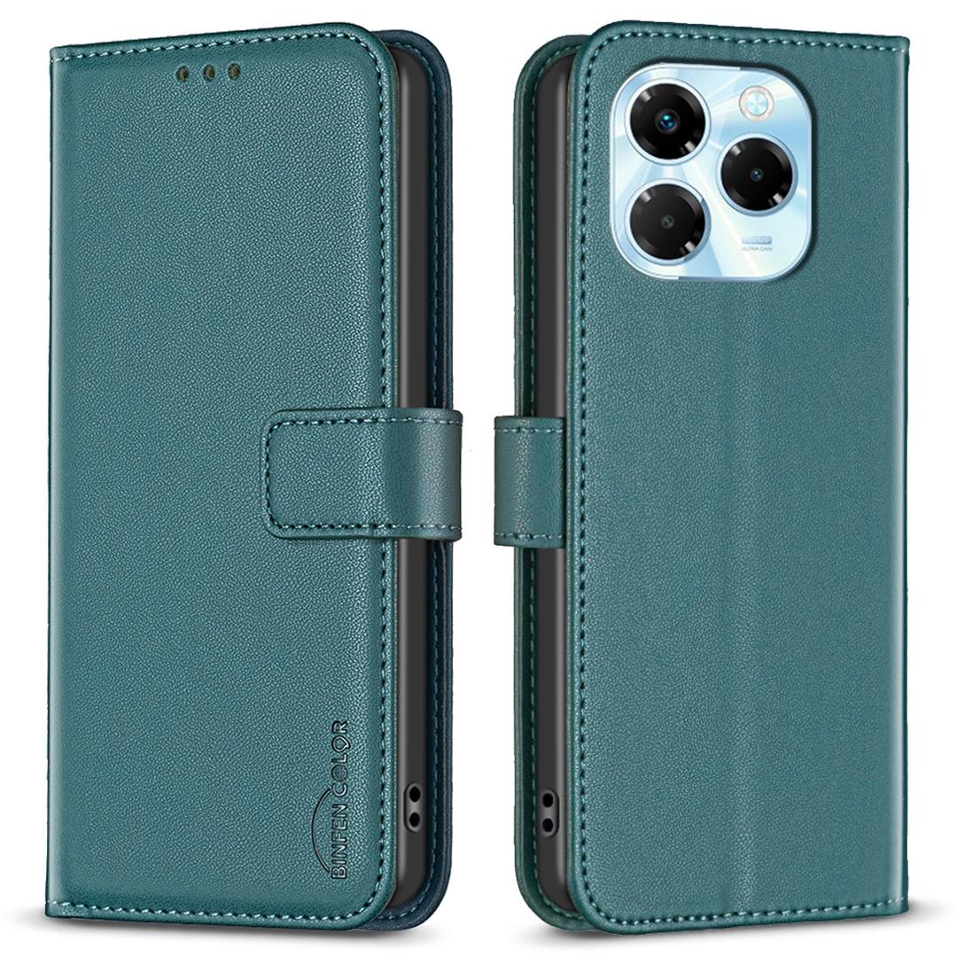 

BINFEN COLOR BF17 For Infinix Note 40X 5G Case Wallet Folio Flip Leather Cover C