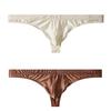 Men's Satin Ice Silk Breathable Thong Briefs