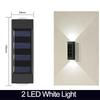 LED Solar Lights Wall Lamp Waterproof Outdoor UP and Down Lighting Solar Powered Lamps Garden Fence Yard Decoration Sunlight