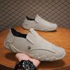 Fashion Men Low Cut Leather Sneaker Soft Soled Loafers Anti Slip Flat Bottom Casual Shoes Large Size Zapatillas Para Hombre 2025