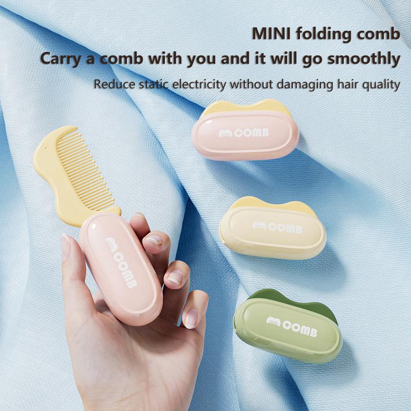 Foldable Massage Hair Comb Anti Static Hairdressing Personality Hairpin Portable Travel Hair Comb Brush Women Styling Accessory