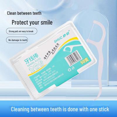 Shuchen Dental Floss Picks: High Elastic, Disposable Toothpicks for Effective Oral Hygiene.