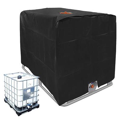 Cubierta Protectora para Tanque de Agua de Lluvia Nishihaya para IBC de 1000L Cubierta Impermeable para Exterior UV Plegable para Contenedores de Almacenamiento, Uso, Impermeable, A prueba de Polvo,