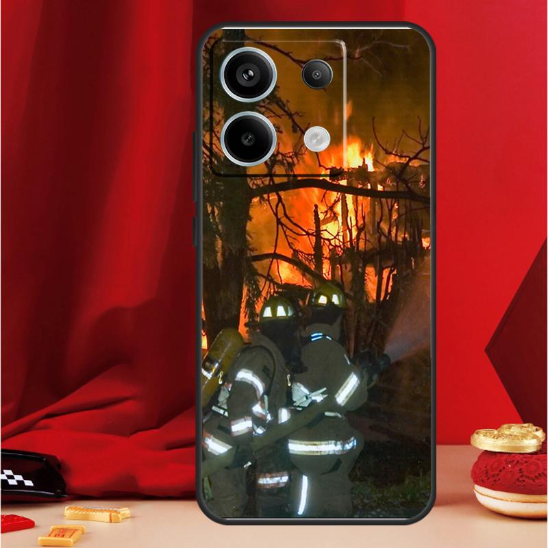 Firefighter Heroes Fireman Case For Xiaomi Redmi Note 13 Pro 12 11 9 10 Pro 12S 11S 10S 9S Redmi 12 10C 12C 13C Cover