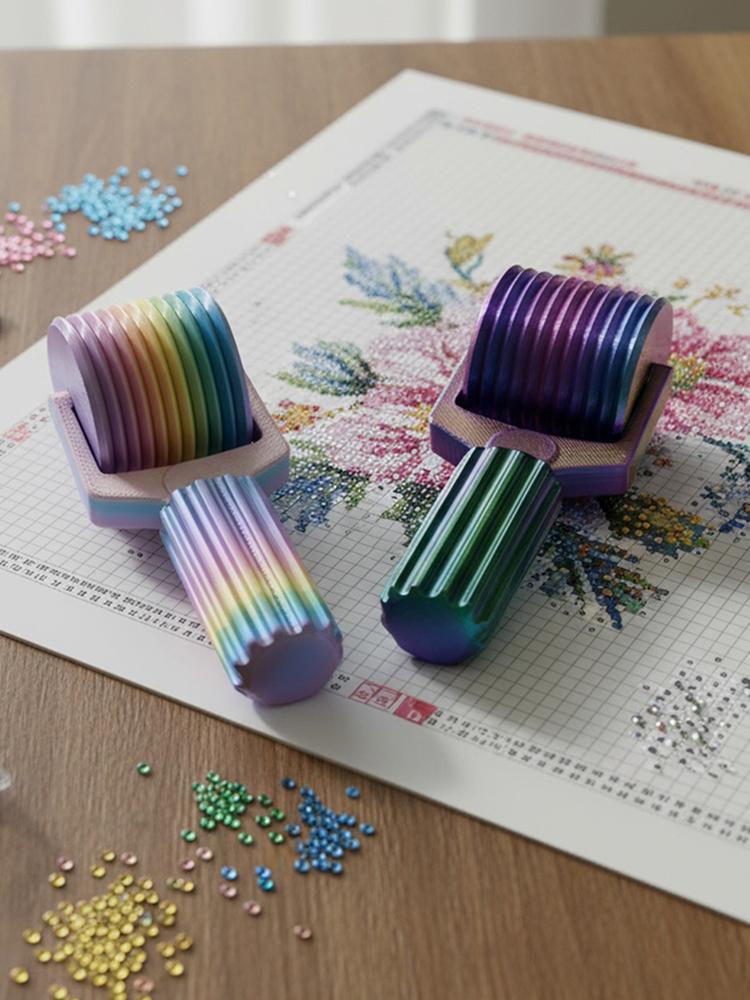 2pcs Press Roller Diamond Art Roller Diamond Painting Press Roller for Rhinestone Projects Artists Painters