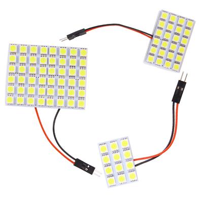12V 5050 12/24/48 SMD LED Αυτοκινήτου Εσωτερικού Θόλου Πίνακας ανάγνωσης Λάμπα φωτός Λευκό