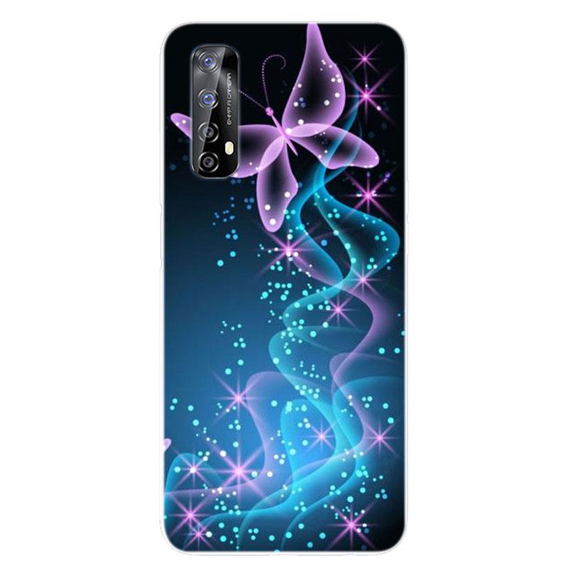 For OPPO Realme 7 Case RMX2151 Bumper Silicone TPU Soft Phone Cover For OPPO Realme 7 RMX2155 Realme7 Case Cartoon Fundas Coque