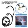 MECMO 4-Pin Trailer Wiring Harness For Jeep Wrangler JK JKU 2007-2018, Tow Hitch Wiring For Rubicon Sahara Sport Unlimited 2-Door 4-Door Trailer