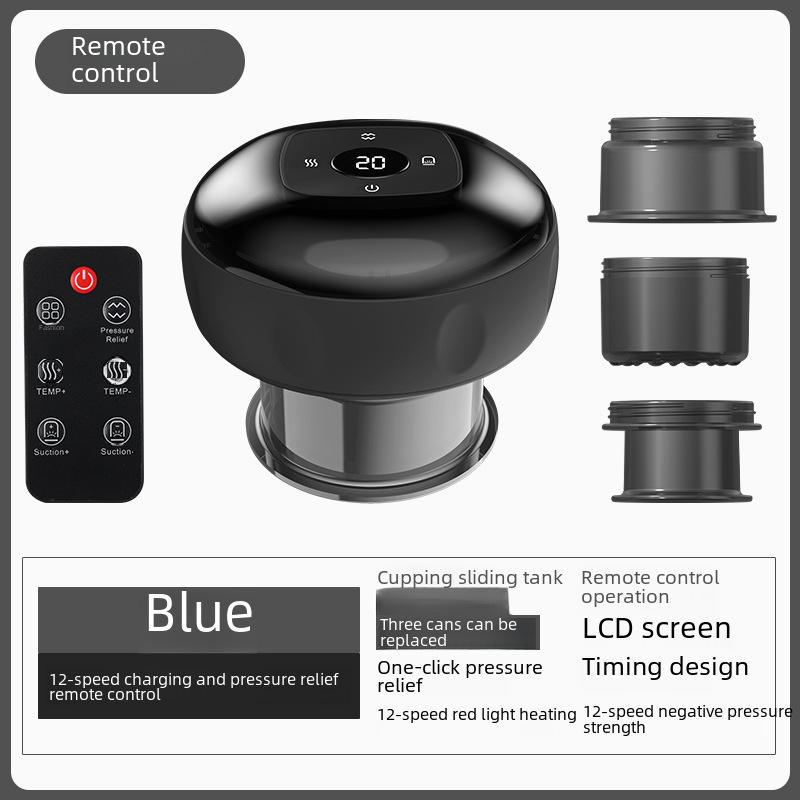 Smart Heating Suction Cupping Massager with Electric Breathing and Scraping Function