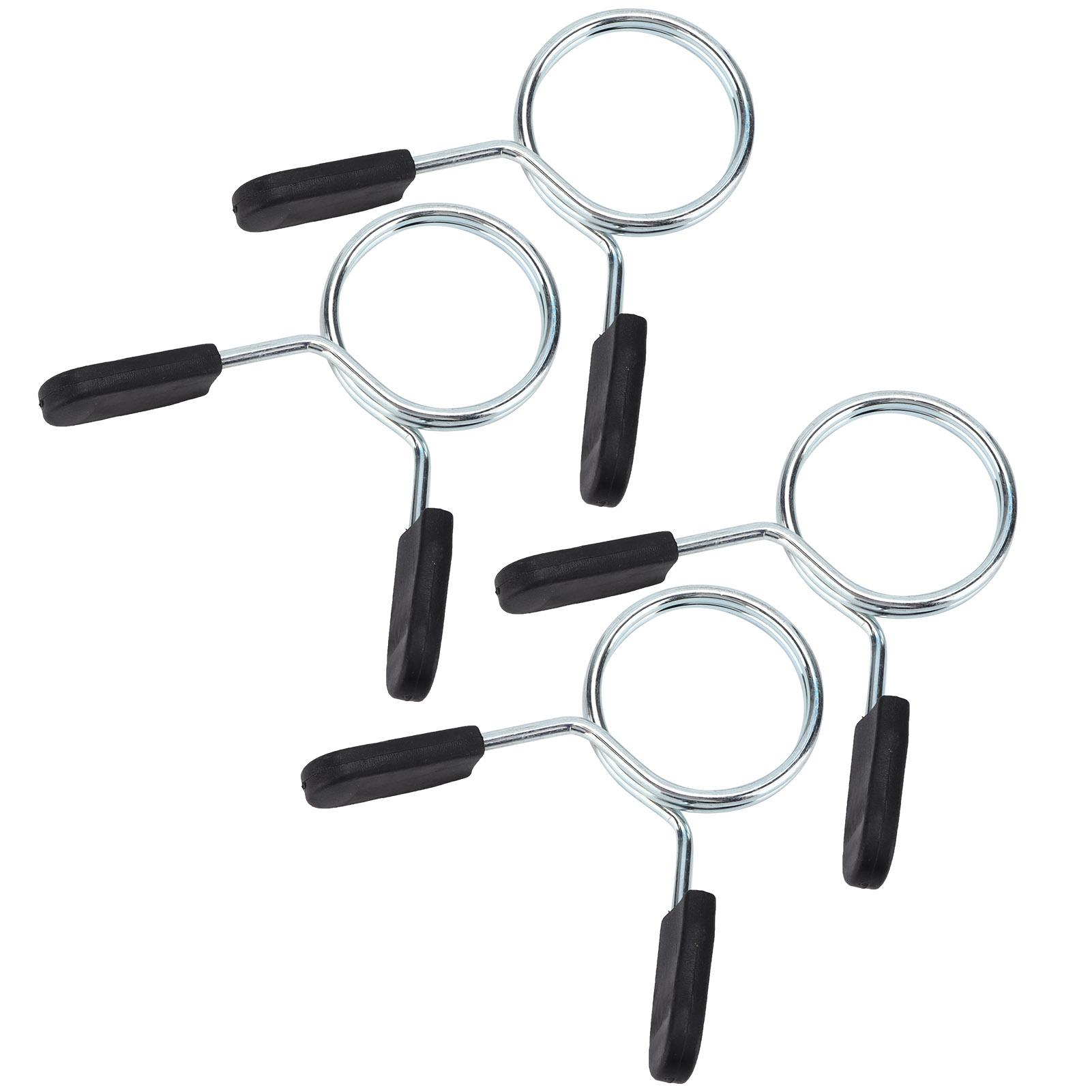 

4Pcs Barbell Clamp Spring Collar Clip Gym Weight Dumbbell Spring Lock Standard Lifting KitInner Diameter 48mm (4 Pieces)