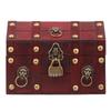 1 Pc Wooden Jewelry Storage Box Vintage Treasure Chest with Metal Lock Keepsake Boxes Home Gift Jewelry Rings Storage Container