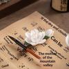 Ceramics Pear Blossoms Incense Holder Chinese Style White Flower Shape Incense Stick Stand For Home Desktop Decor