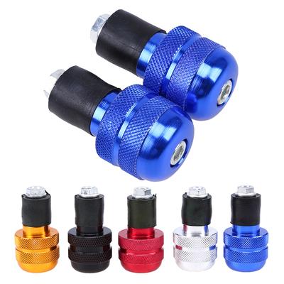 Παγκόσμια 7/8" 22mm Αξεσουάρ Μοτοσυκλέτας Αντίβαρα Άκρων Τιμονιού Καπάκι Χειρολαβών Τιμονιού Αντικραδασμικά Βύσματα Σύρτη Για Kawasaki Honda