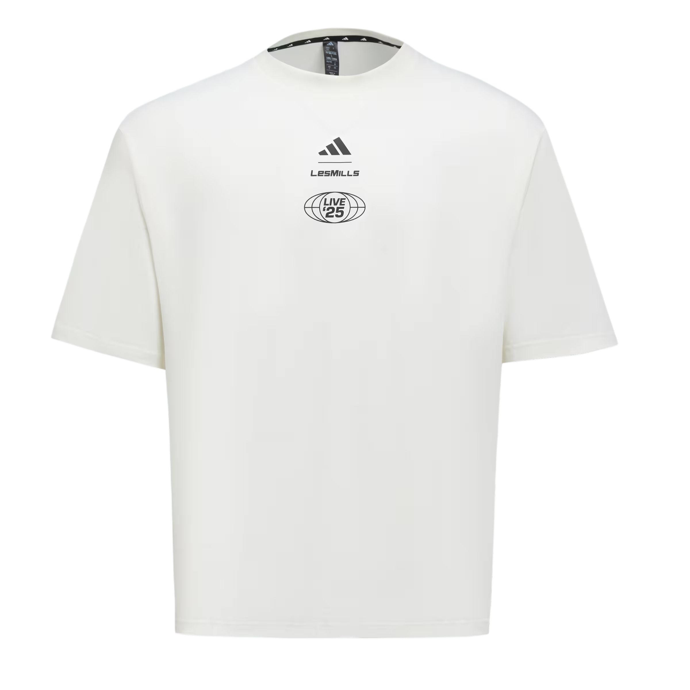 adidas x Les Mills Men s Graphic Short Sleeve T-Shirt White KF8844 M