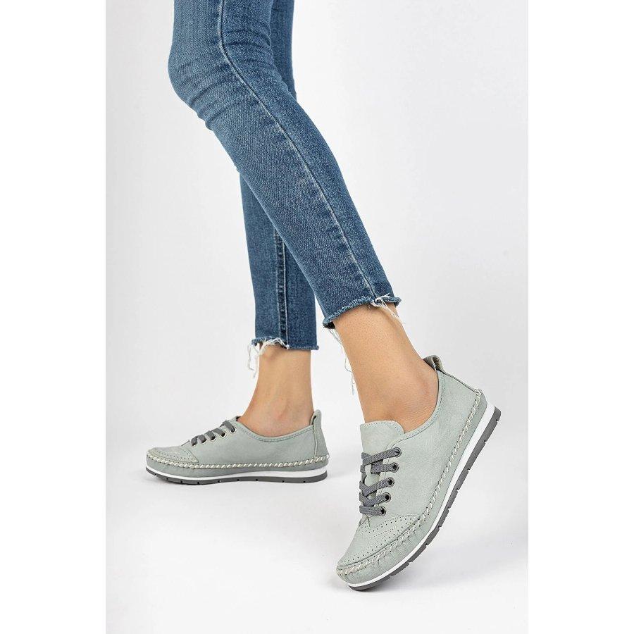 Dámská měkká stélka z pravé kůže Pohodlné ležérní boty ploché