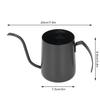 Compact Stainless Steel Coffee Drip Pot with Graduations, Perfect for Kitchen, Office, Coffee, Tea, and More (350ml, Black)