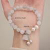 Natural Strawberry Crystal Bracelet Bangles Women Fashion Jewelry Accessories Gift