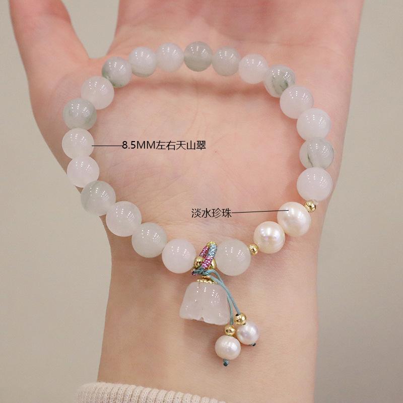 

Natural strawberry crystal bracelet Bangles Women Fashion Jewelry accessories Gift