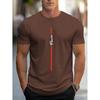 Tricou de umăr pentru bărbați la modă cu imprimeu caligrafic Paris