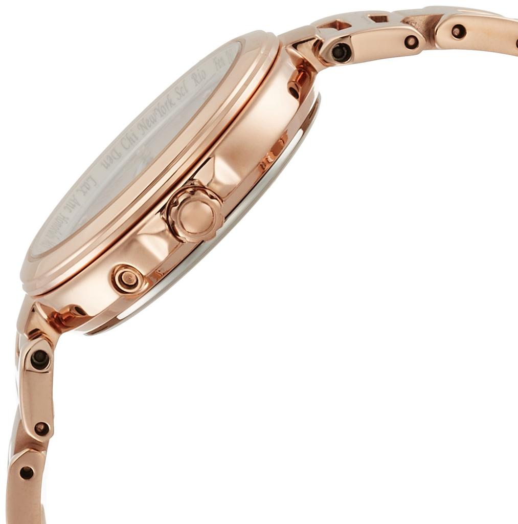 xC Watch Watch Pink Gold Small Happy Flight Series Water Resistant for Daily Use Pink Radio Solar [CITIZEN] (Eco-Drive Radio-Controlled / / Size)