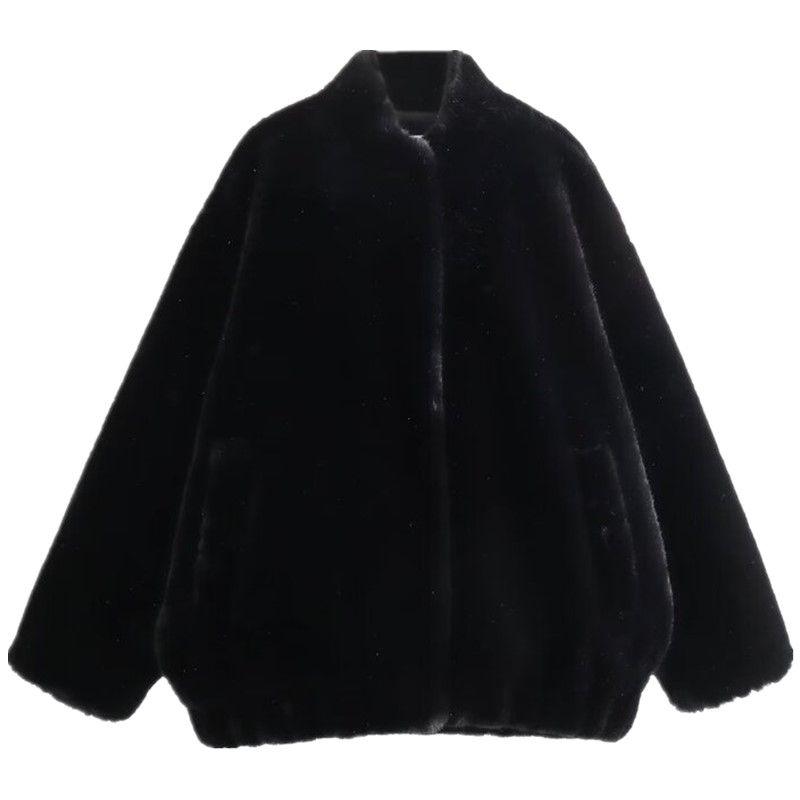 

Западный стиль Зимняя Новая Женская одежда Дизайн Темперамент Универсальная Черная Куртка 4360252 800 Black L