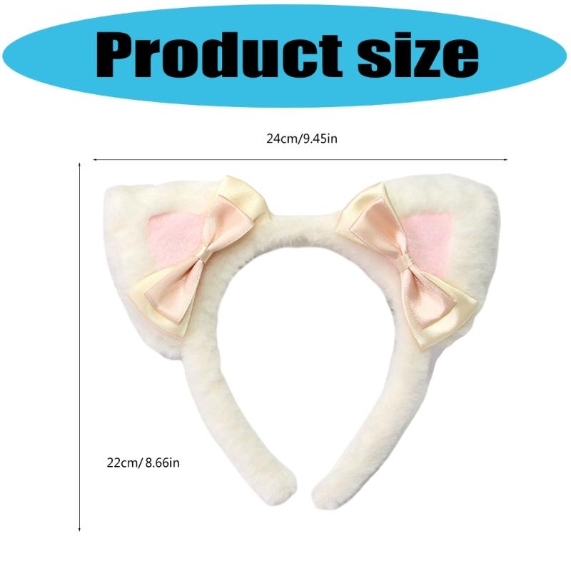 Realistic Gray Animal Ear Hairband Elastic Design For Role Play And Daily Wear Photo Props