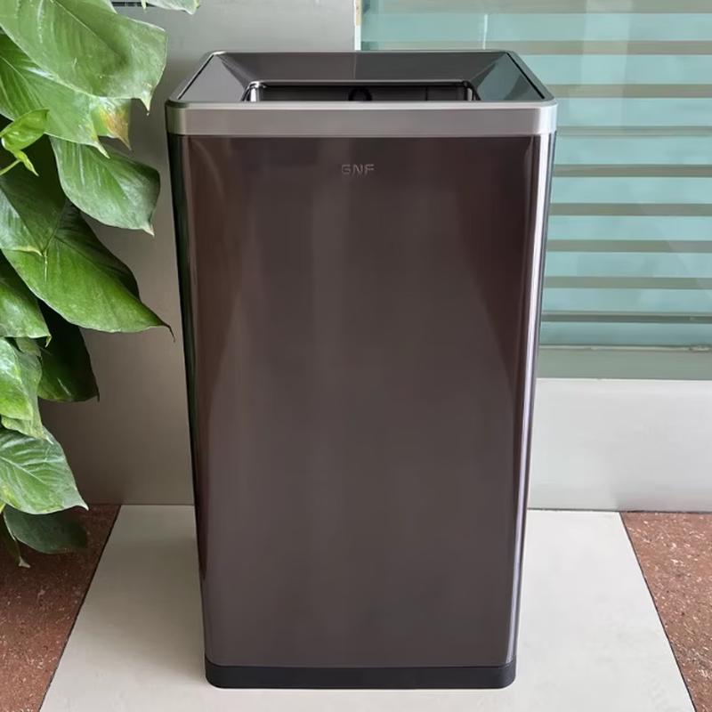 Guaikeai Stainless Steel Open-Top Trash Can