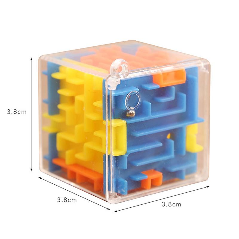 3D Maze Magic Cube Six-Sided Transparent Puzzle Speed Cube Rolling Ball Magic Cubes Maze Toys For Children Stress Reliever Toys