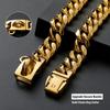 Hochbelastbar Starkes Metall Hunde Kubanische Kette Halsband Edelstahl Haustier Halsband Für Große Hunde Pitbull Bulldogge Silber Gold Show Halsband