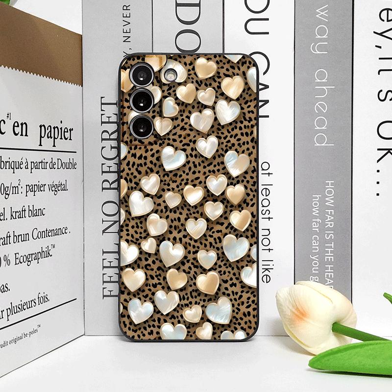 Leopard Print Heart-shaped Love Couple Pattern Phone Case for Honor Huawei 200 100 400 PRO 90 Lite Magic 7 6 5 Pro 5G Soft Cover