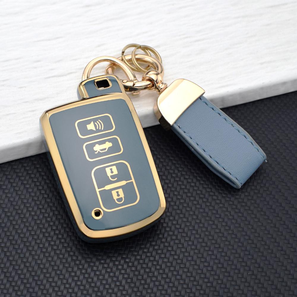 2/3/4 Buttons Anti-Scratch TPU Key Fob Cover for Toyota Camry RAV4 2012-2018 Key Holder Fit For Auris Hybrid Avalon Yaris Verso