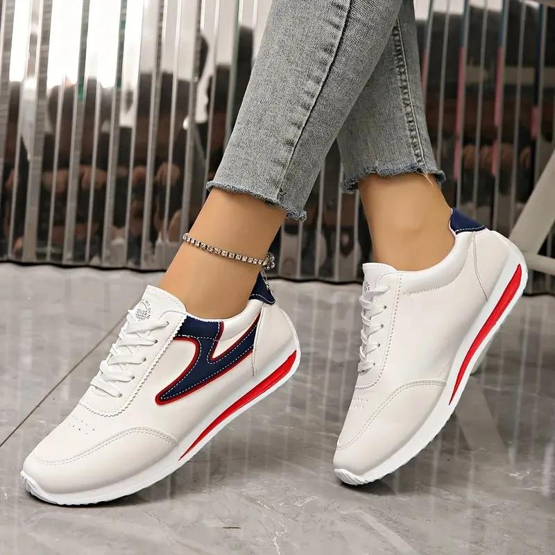 Fashion Women's Non-slip Round  Outdoor Light Sport Shoes 2024 Spring New Running Sho Lightweight Comfortable Fashion Casual Sneakers