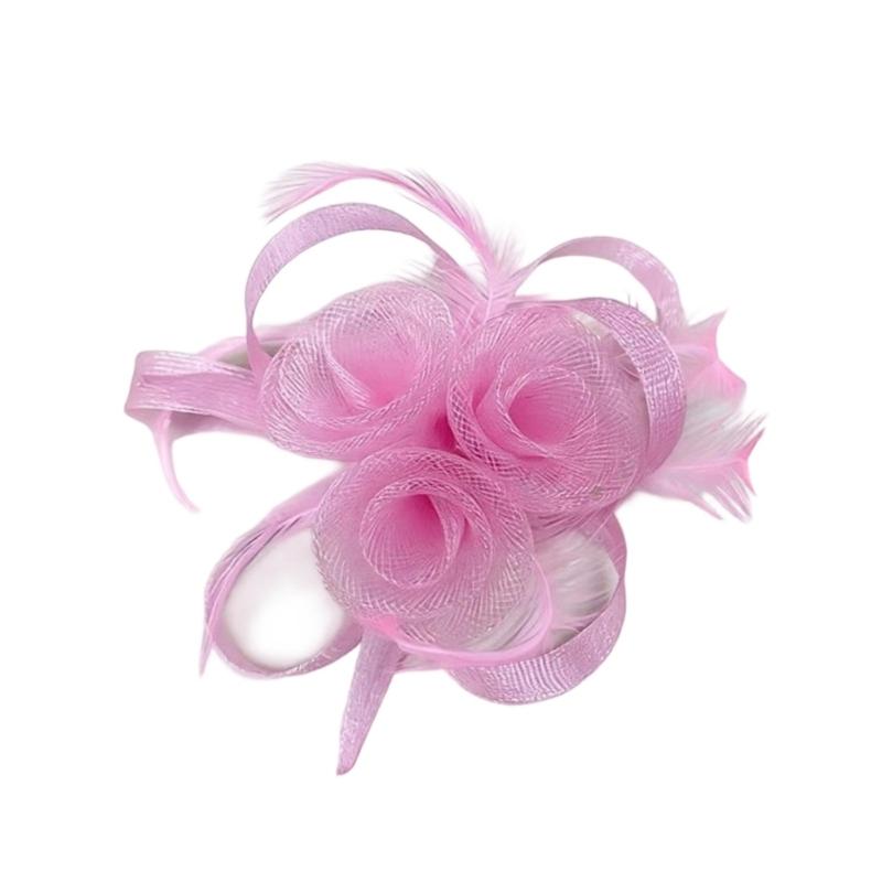Elegant Mesh Flower Hair Accessory Fascinator Headdress Photo Props For Women Girls Wedding Party Photography