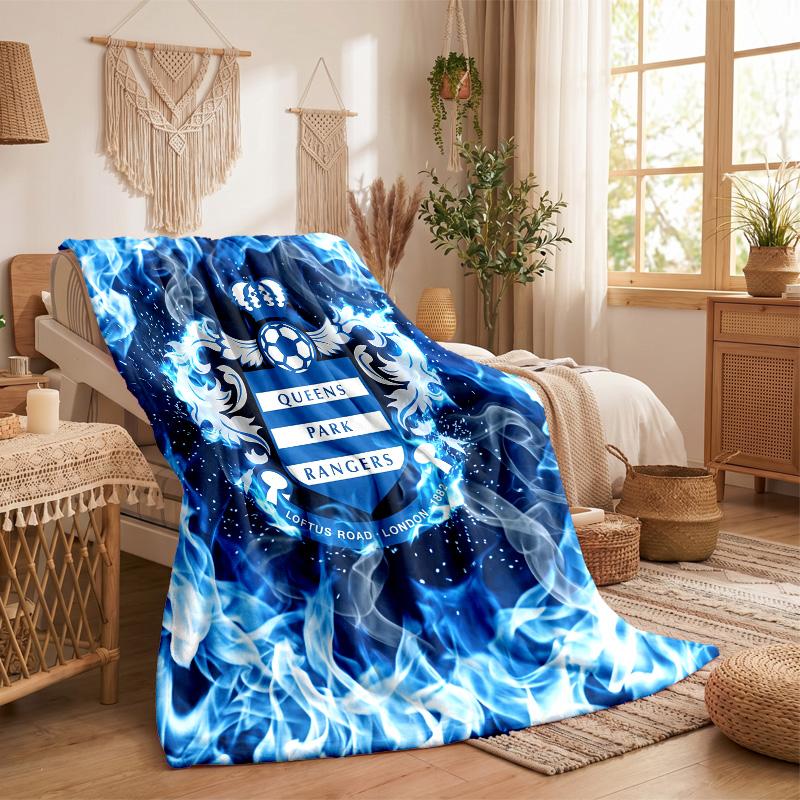 Queens Park Rangers Football Print Flannel Blanket Soft Warm Sofa Bed Throw Blanket For Home Office Bedroom