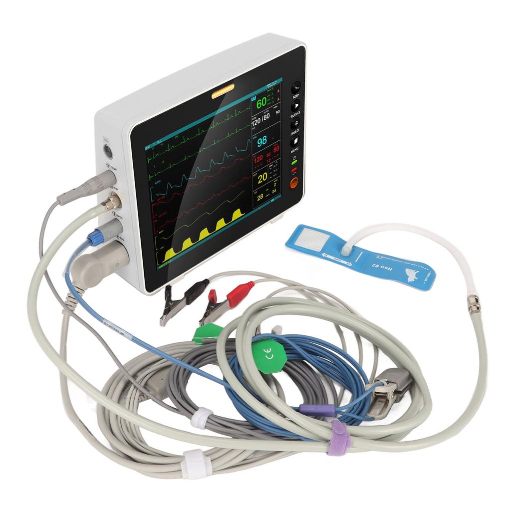 Digital Veterinary Blood Pressure Monitor 6 Parameter Veterinary Monitor with Big Screen for Pets