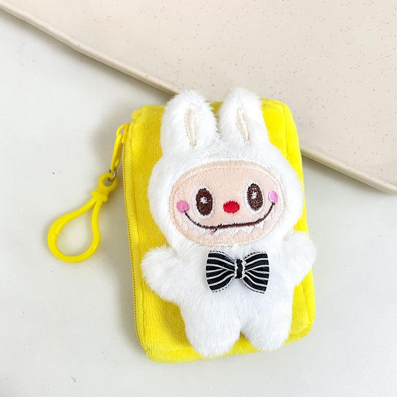 Cute Cartoon Plush Coin Purse, Lipstick Data Cable, Coin Bag Pendant, Creative Keychain, Backpack Decoration