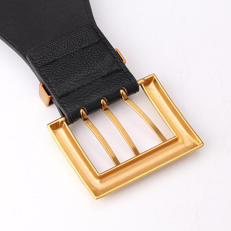 New women's elastic elastic waist seal dress coat decorative wide belt waist belt women's belt